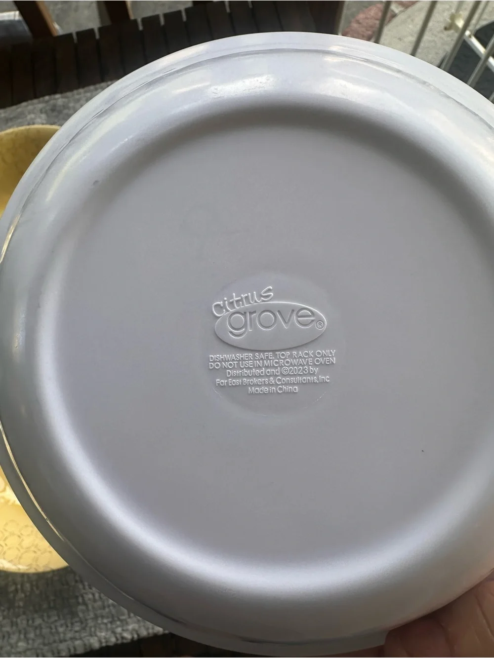 Citrus Grove Yellow Bee melamine Serving Bowls - Set of 4 by